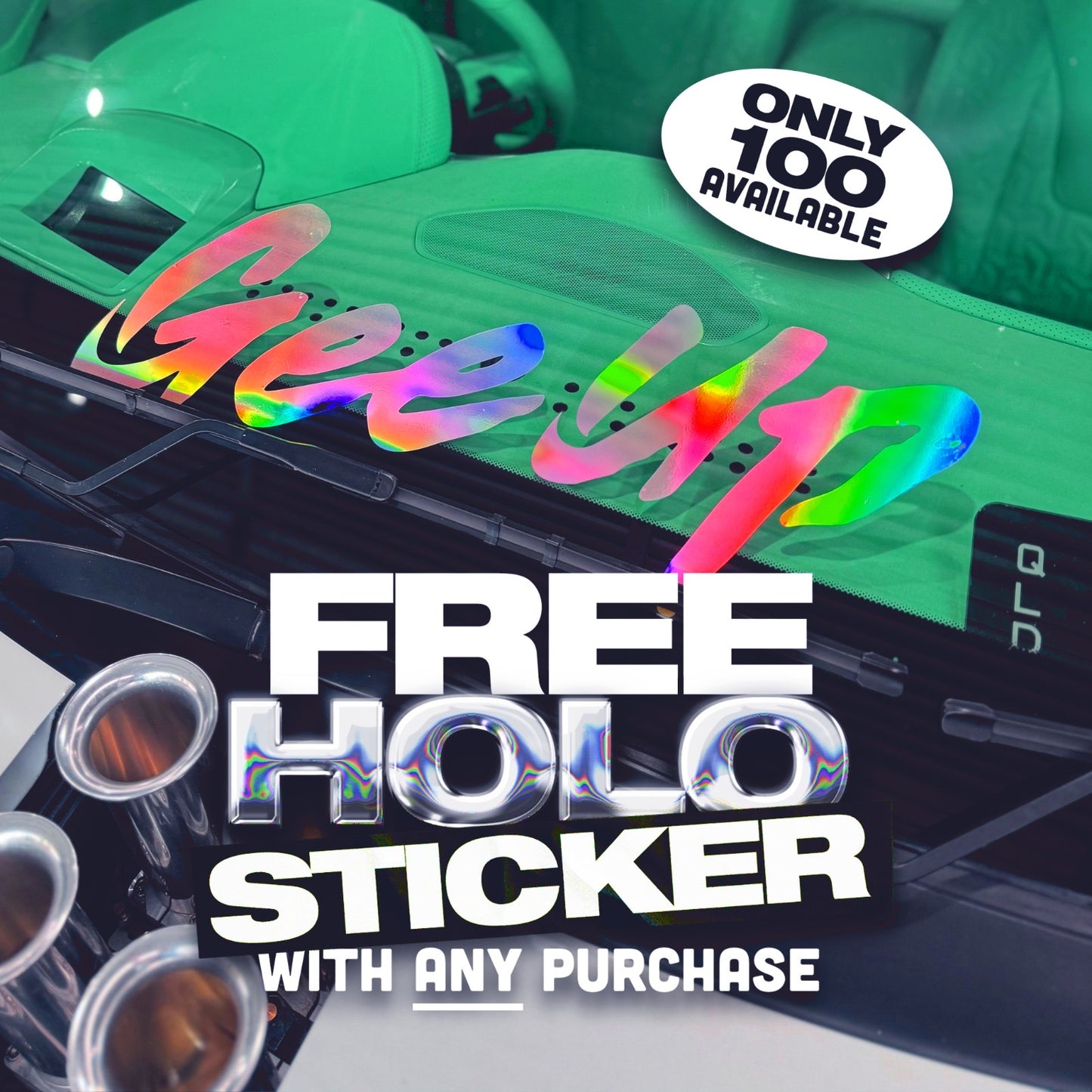 FREE - Holographic Window Sticker