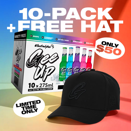 Mixed 10 Pack + Free Hat